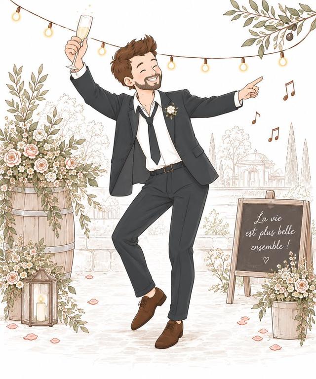 Le marié, la vie est plus belle ensemble